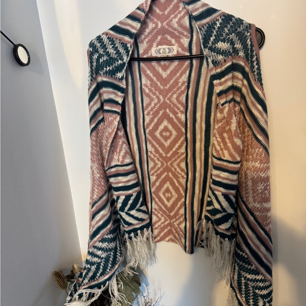 Open cardigan vest